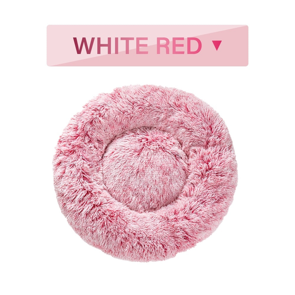 Fluffy Donut Calming Dog Bed