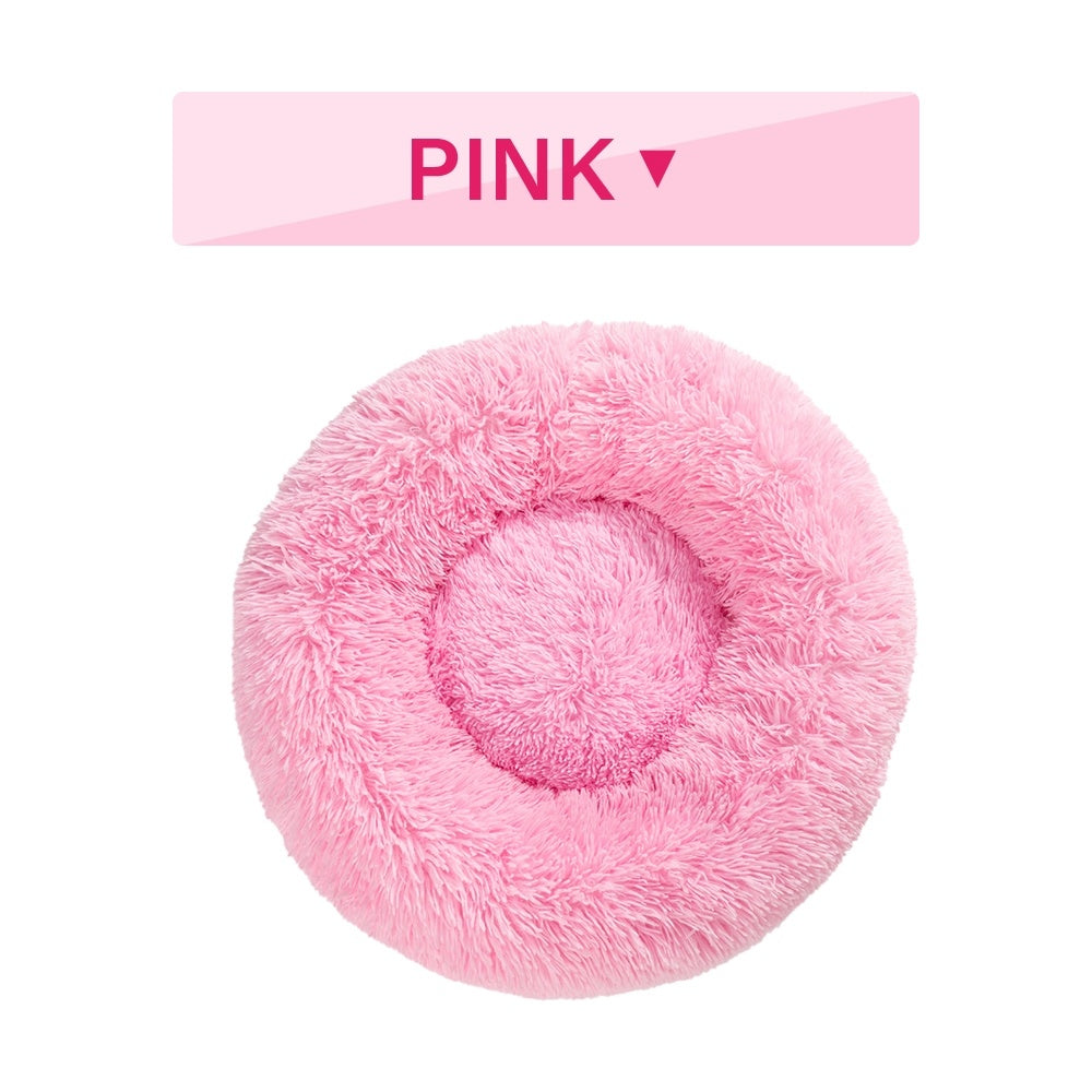 Fluffy Donut Calming Dog Bed