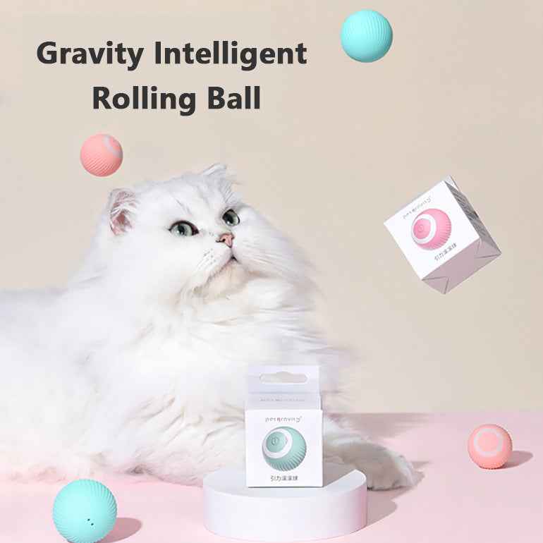 Automatic Rolling Cat Toy Ball