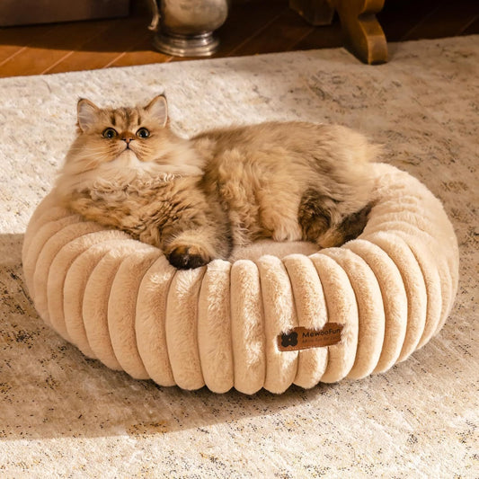 MEWOOFUN Donut Cat Bed